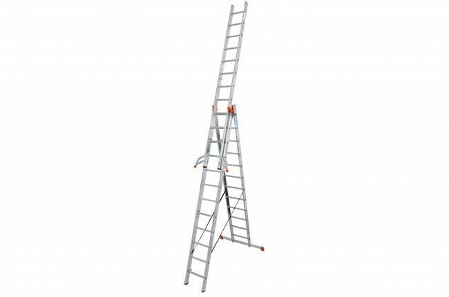 Večnamenska aluminijasta lestev KRAUSE TRIBILO 3×12 9,30 m