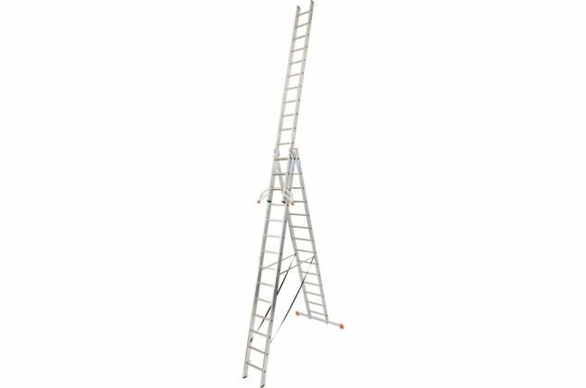 Večnamenska aluminijasta lestev KRAUSE 3×14 10,90 m