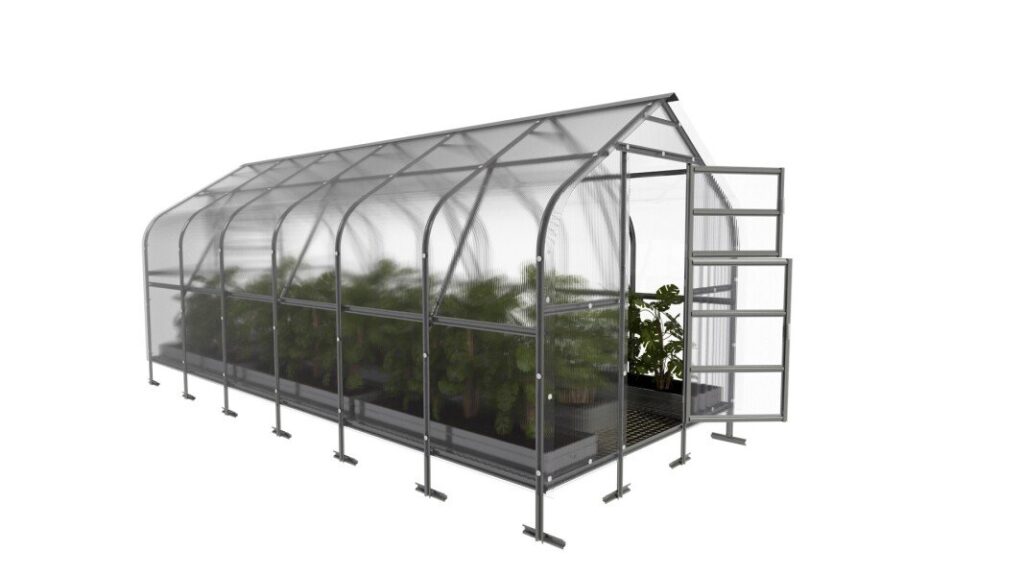 Rastlinjak KLASIKA DROP 2.5 × 6 m s 6 mm polikarbonatom